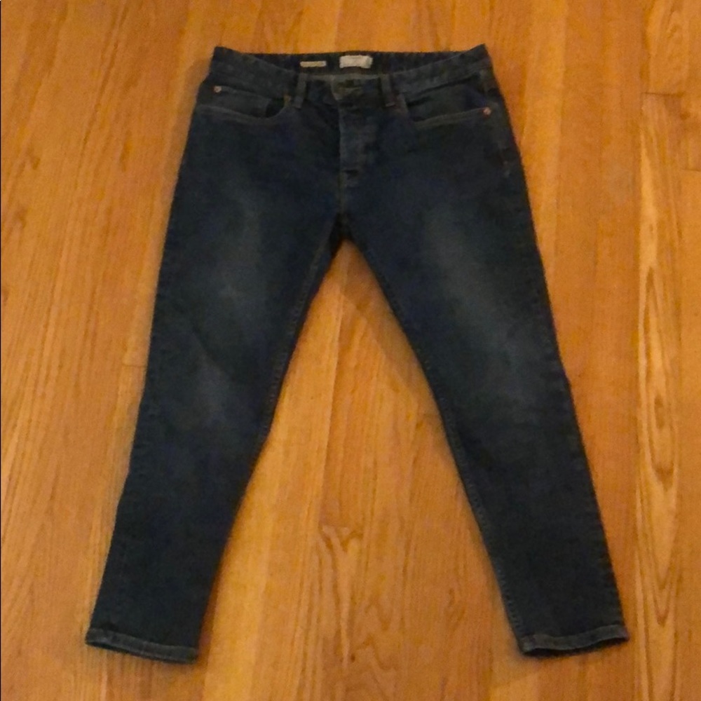 Top Man Crop Crop Stretch Skinny Sz 32S